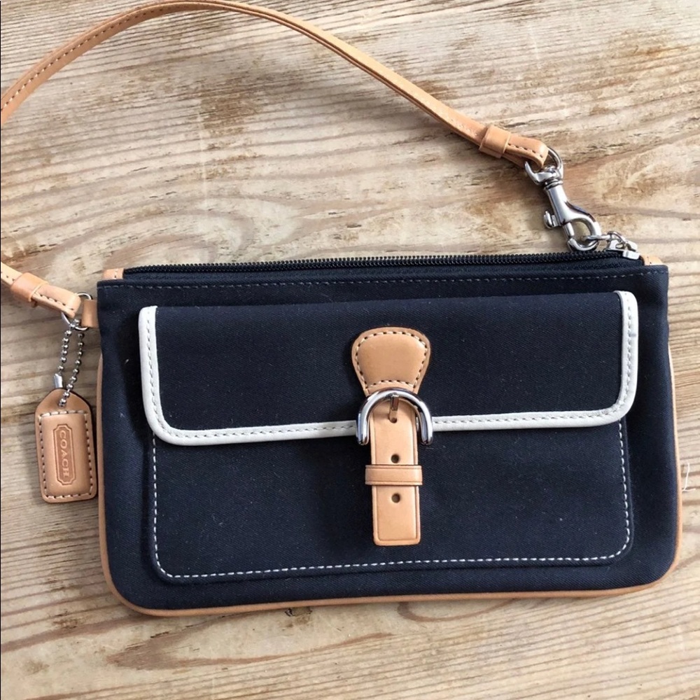 Coach Navy Small Bag / Wristlet